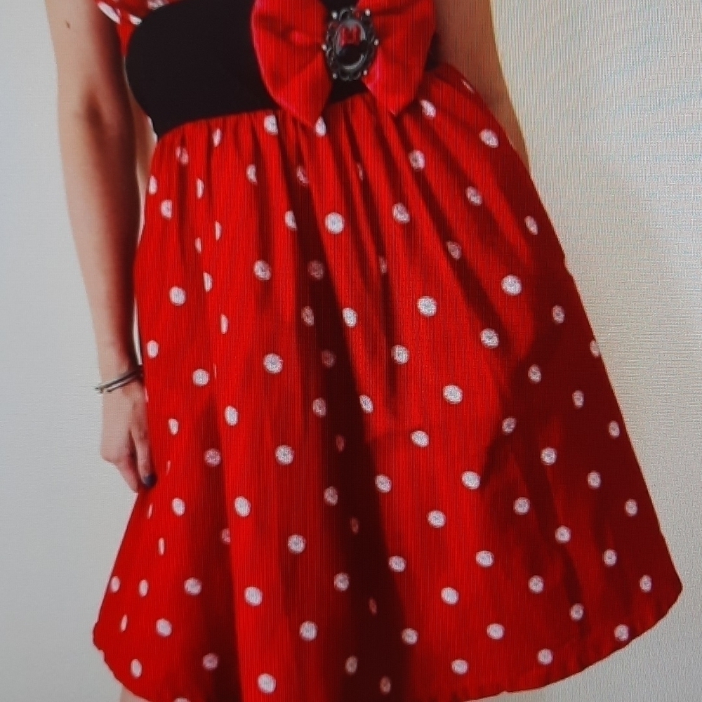 Disney Parks Authentic small Minnie Mouse Halloween Disneybound dress small - Picture 3 of 14